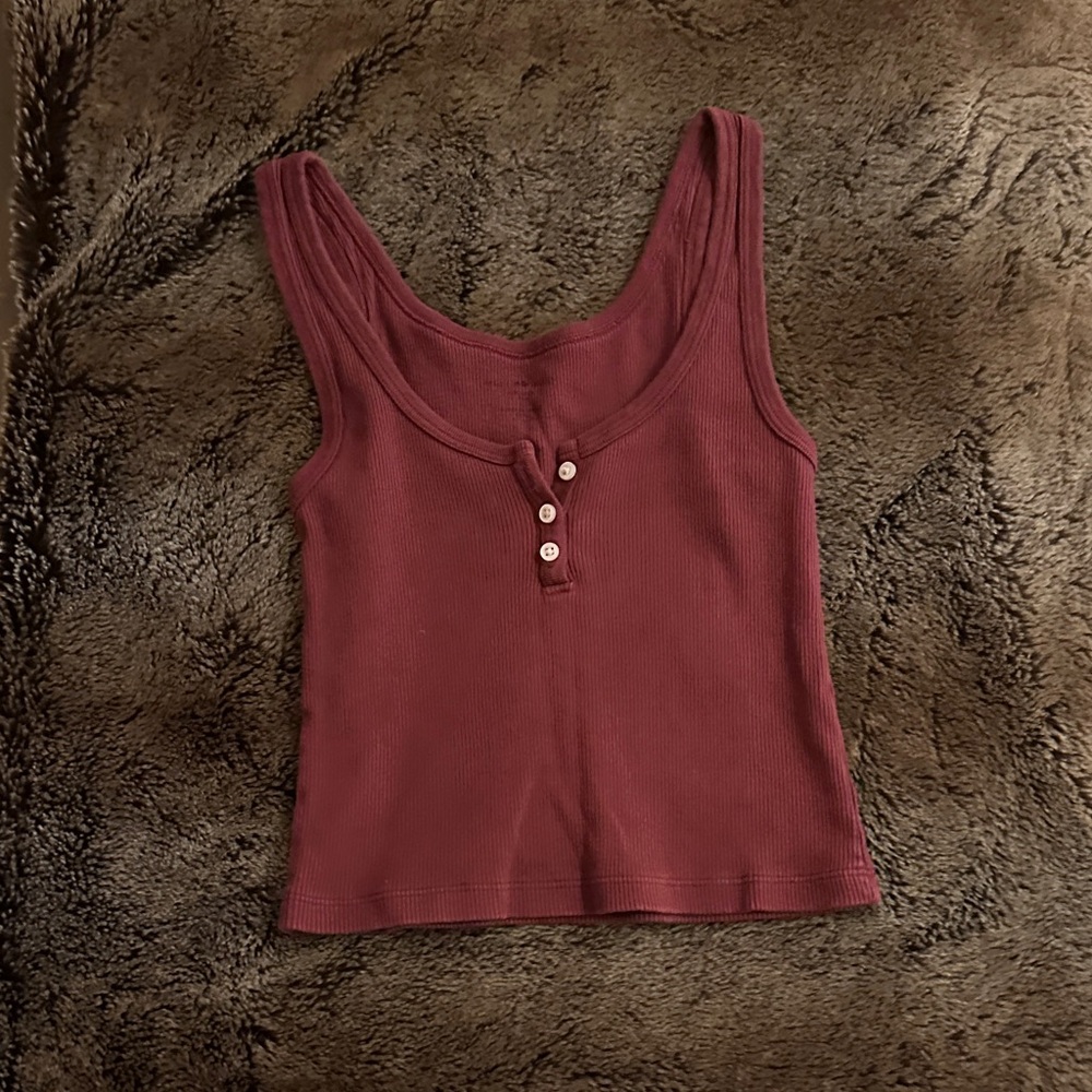 Brandy Melville Maroon Tank Top